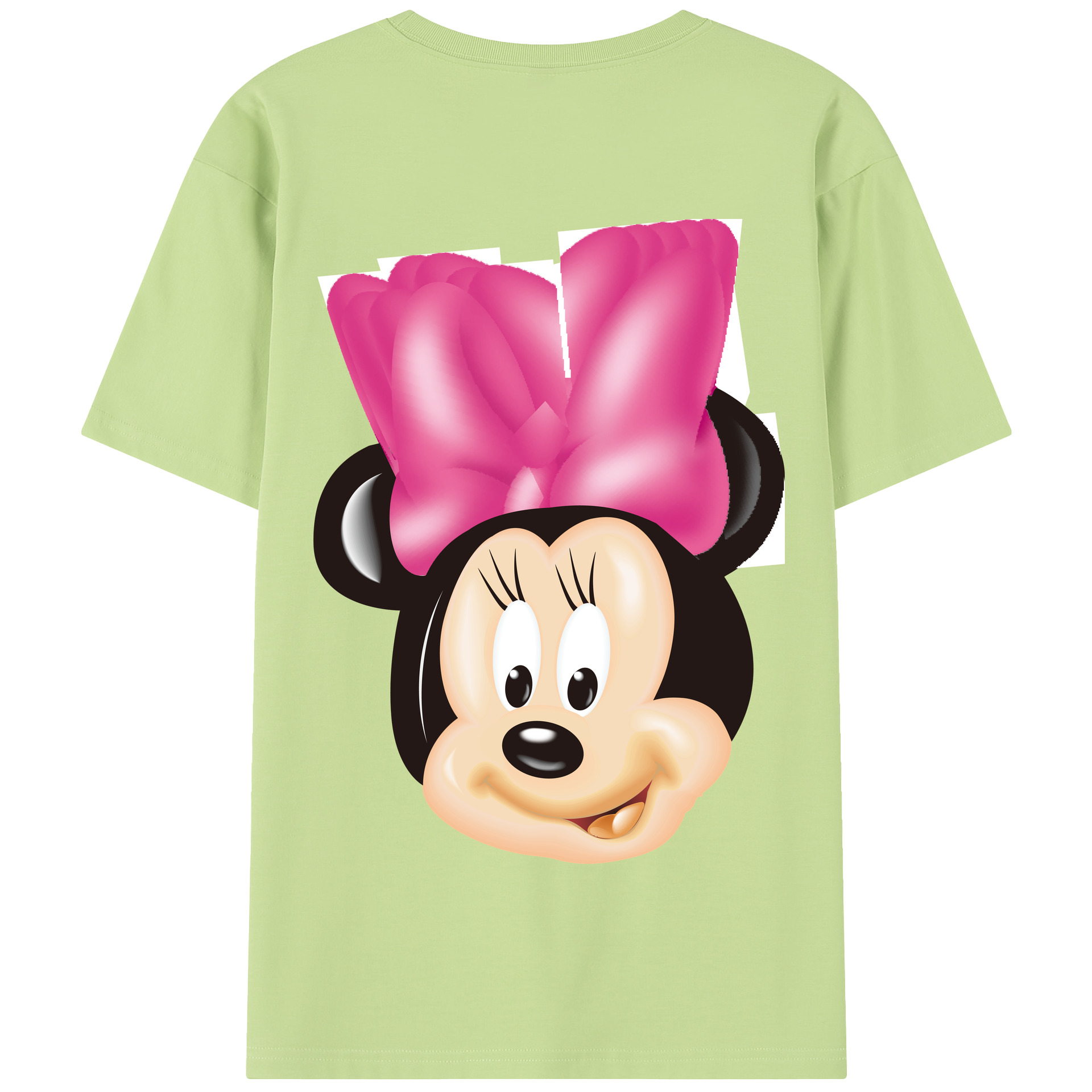 （画像用） ミッキーマウス Mickey Mouse 綿100％半袖Tシャツ（背面プリント）